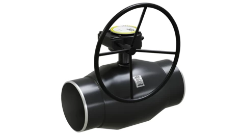 Кран шаровый LD КШЦПР Regula из стали 09Г2С Ду250/200 Ру2,5МПа с редуктором в Калининграде