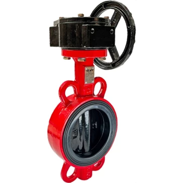 Затвор дисковый поворотный REON Ду65 Ру16 EPDM RSV83RED корпус - чугун, диск - чугун, редуктор в Калининграде