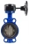 Затвор дисковый поворотный ABRA Ду450 Ру16 BUV-VF826D, межфланцевый, корпус - чугун, диск - чугун, редуктор, EPDM в Калининграде